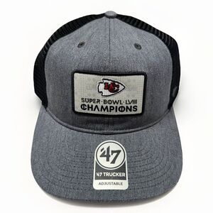 '47 Brand Kansas‎ City Chiefs Super Bowl LVIII Champions Trucker Snapback Hat